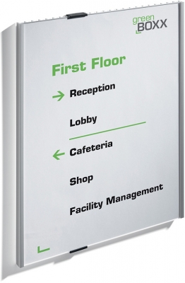 Stand cu panou de informatii Info Sign, A4, argintiu Durable 