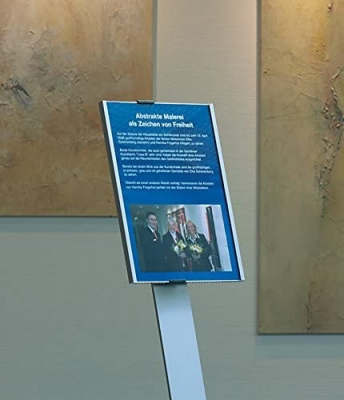 Stand cu panou de informatii Info Sign, A4, argintiu Durable 