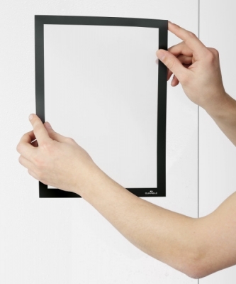 Rama magnetica electrostatica, Duraframe Poster Sun A4 negru 2 buc/set Durable
