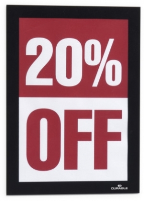 Rama magnetica autoadeziva, Duraframe A5 2 buc/set, negru Durable 