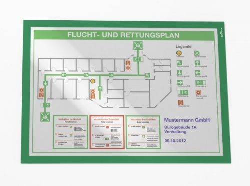Rama magnetica autoadeziva, Duraframe A3 2 buc/set, verde Durable