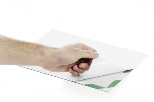 Rama magnetica autoadeziva Duraframe Security, A4, alb-verde, 2 buc/set Durable