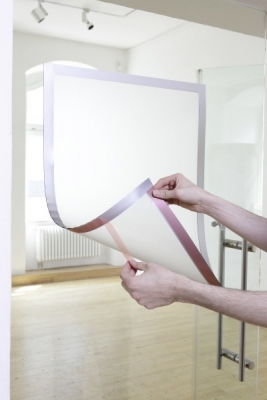 Rama magnetica autoadeziva, Duraframe Poster, 70 x 100 cm, argintiu Durable