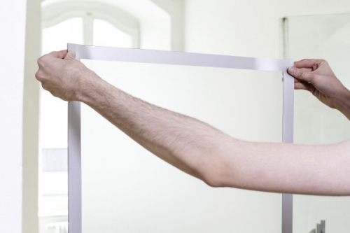 Rama magnetica autoadeziva, Duraframe Poster, 70 x 100 cm, argintiu Durable