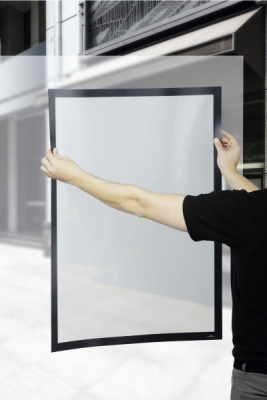 Rama magnetica electrostatica, Duraframe Poster Sun negru 50x70 Durable