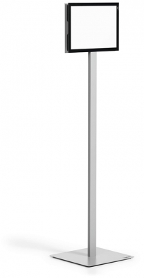Stand informativ basic, pentru podea, A4, gri inchis Durable 