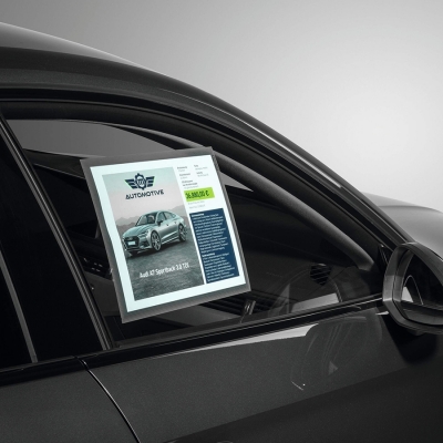 Rama Info Pocket prindere electrostatica, A4 gri antracit Durable 