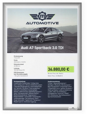 Rama Info Pocket prindere electrostatica, A4 gri antracit Durable 