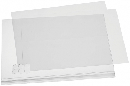 Buzunar afisaj, A3, autoadeziv, rezistent la umezeala, transparent 5 buc/set Durable 