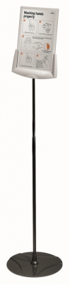 Stand cu panou de informatii, A4, Sherpa, antracit Durable