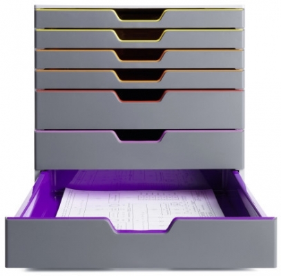 Cutie organizare Varicolor cu 7 sertare Durable