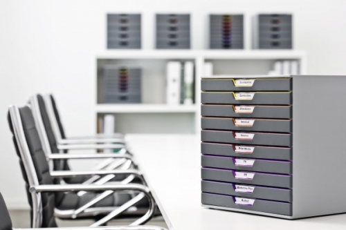 Cutie organizare Varicolor cu 10 sertare Durable