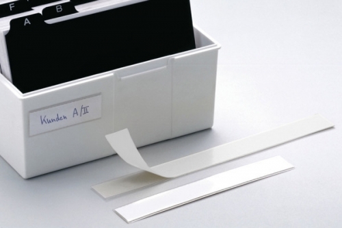 Suport autoadeziv etichetare Labelfix, transparent, 200 x 15 mm, 10 buc/set Durable