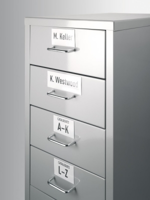 Suport autoadeziv etichetare Labelfix, transparent, 200 x 30 mm, 5 buc/set Durable