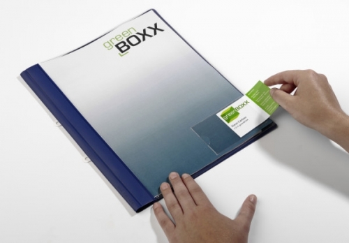 Buzunar autoadeziv Pocketfix transparent 57 x 90 mm 10 buc/set Durable