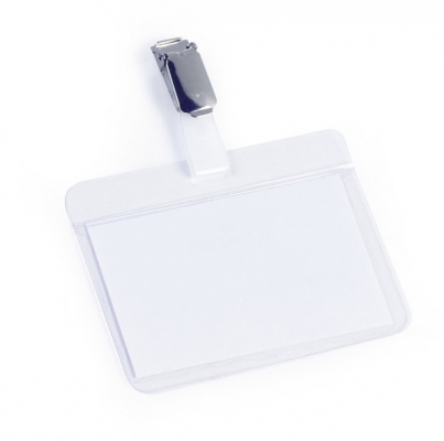 Ecuson cu autolaminare clip metalic rotativ 54 x 90 mm 25 buc/set Durable