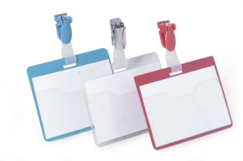 Ecuson transparent clip rotativ 60 x 90 mm 25 buc/set Durable