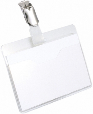 Ecuson transparent clip rotativ 60 x 90 mm 25 buc/set Durable