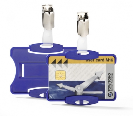 Suport de card 54 x 85 mm albastru 25 buc/set Durable
