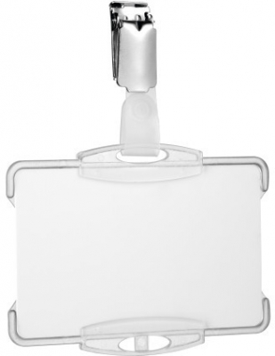 Suport de card cu clip 54 x 85 mm transparent Durable