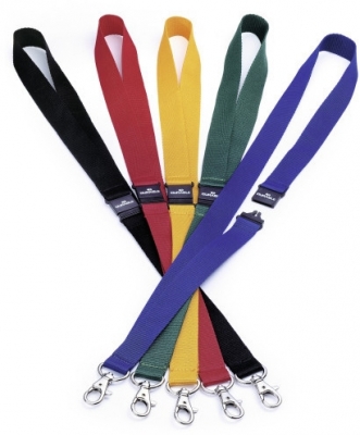 Snur textil albastru pentru ecuson 10 buc/set Durable