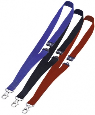 Snur textil albastru pentru ecuson 10 buc/set Durable