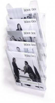 Tavita Comimboxx XL vertical, A4 transparent, 5 buc/set Durable