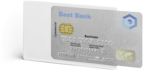 Husa pentru card securizat RFID transparent 3 buc/set Durable