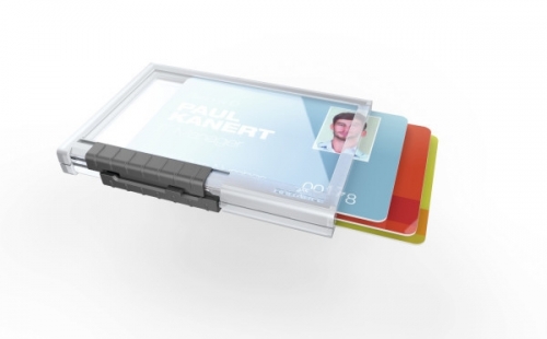 Suport card Pushbox triplu 10 buc/set Durable