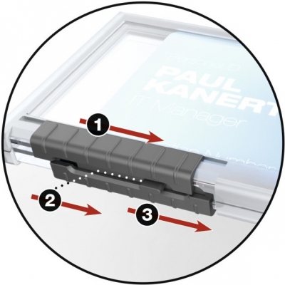 Suport card Pushbox triplu 10 buc/set Durable