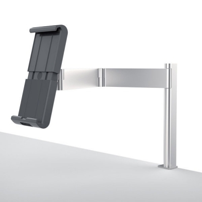 Suport tableta cu brat si clema, 7-13 inch, prindere pe masa, argintiu Durable