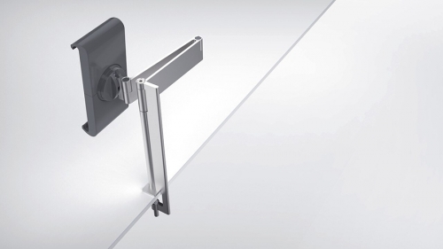 Suport tableta cu brat si clema, 7-13 inch, prindere pe masa, argintiu Durable