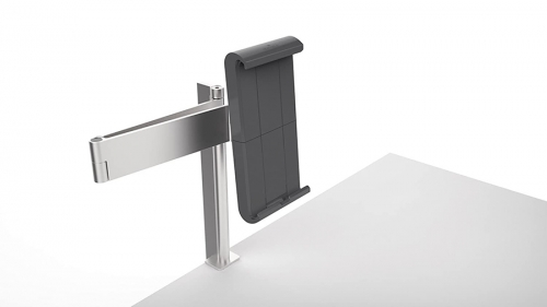 Suport tableta cu brat si clema, 7-13 inch, prindere pe masa, argintiu Durable