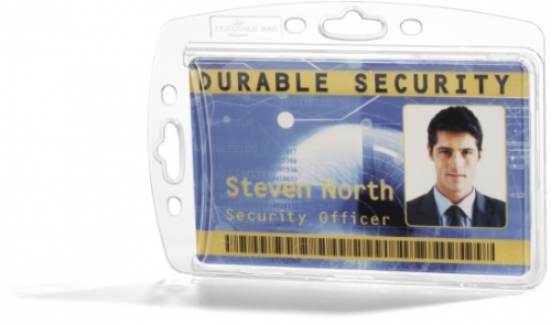 Suport pentru card ID inchis, transparent, Durable 