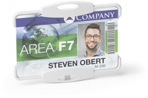 Suport pentru card ID economic, gri, Durable 
