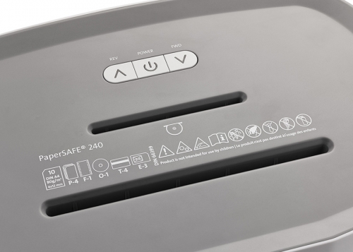 Distrugator documente 10 coli, cross-cut, PaperSafe PS 240 Dahle 