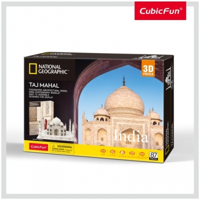 Puzzle 3D+Brosura-Taj Mahal 87 Piese Cubicfun