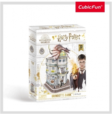 Puzzle 3D Harry Potter - Banca Gringotts 74 Piese Cubicfun