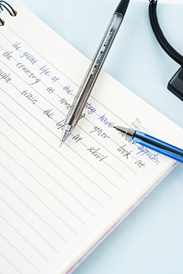 Pix cu suport M&G, albastru, 0.7mm