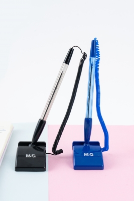 Pix cu suport M&G, albastru, 0.7mm