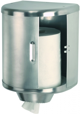 Dispenser rulou prosop, inox satinat, diametrul 250 mm, Mediclinics