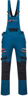 Pantaloni cu pieptar, metro blue, regular, DX4, Portwest