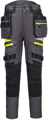 Pantaloni cu buzunare Holster, pentru femei, gri metalic, regular, DX4, Portwest