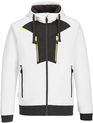 Hanorac cu fermoar, alb, regular, DX4, Portwest