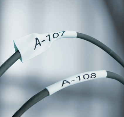 Tub termocontractibil ID1 19 mm x 1.5 m  negru-galben Dymo