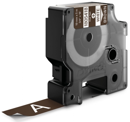 Banda ID1 Vinyl 19 mm x 5.5 m Dymo alb-maro