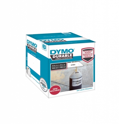 Eticheta in rola pentru Labelwriter 104 x 159 mm plastic alb 200 buc/rola Dymo
