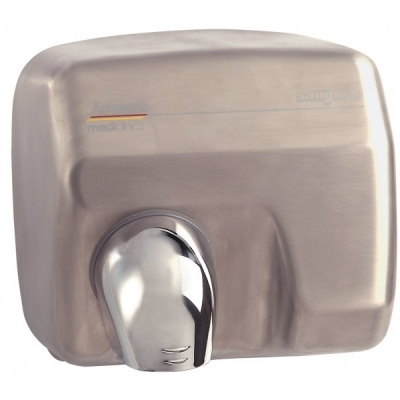 Uscator de maini cu actionare senzor, din inox satinat finisaj alb, Machflow 2005 Mediclinics