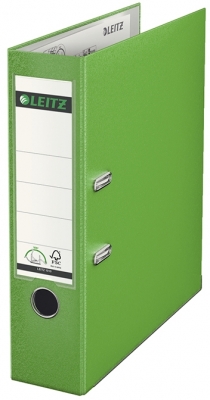 Biblioraft 180°, PP, partial reciclat, certificare FSC, A4, 80 mm, Leitz