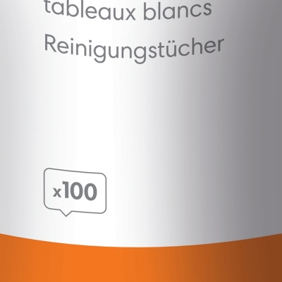 Servetele umede Clene, pentru curatare table si flipcharturi, uz zilnic, 100 buc/set NOBO